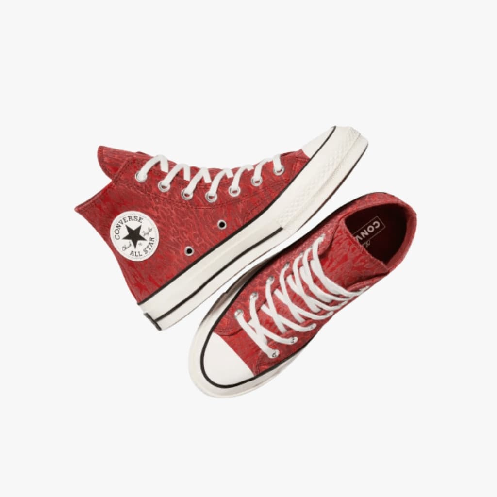 Sneakers Converse All Star Chuck 70 Satin Leopard Red - 3