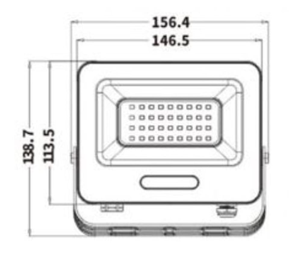 FARO PROIETTORE SMD LED FLOODLIGHT 30 W SLIM IP65 LUCE 3000K 4000K 6500K EK05-30W - 9