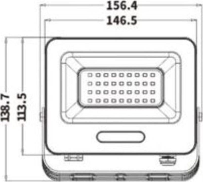 FARO PROIETTORE SMD LED FLOODLIGHT 30 W SLIM IP65 LUCE 3000K 4000K 6500K EK05-30W - 7