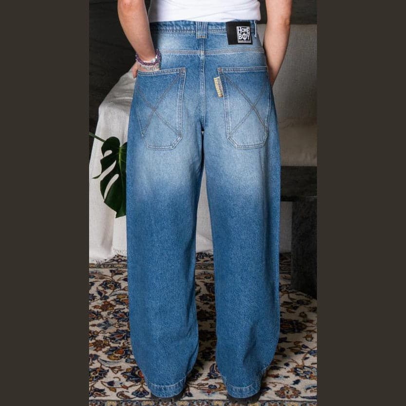 Pant  Homeboy Desperados Dnm Vntg Blue in Pantaloni Glad Store - Genova, commercioVirtuoso.it