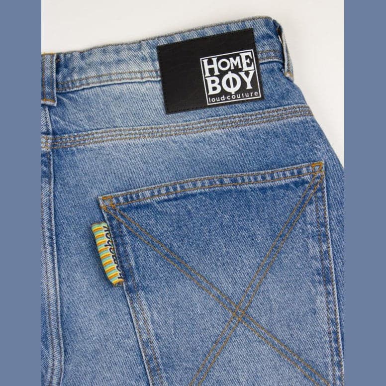 Pant  Homeboy Desperados Dnm Vntg Blue in Pantaloni Glad Store - Genova, commercioVirtuoso.it