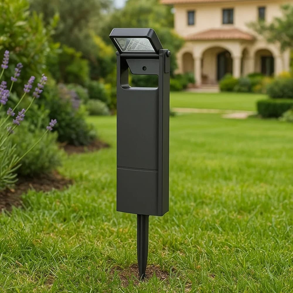 FARETTO DA TERRA PALETTO DA GIARDINO LUCE SOLARE 3 COLORI LUCE CCT 200 LM IP65 YH0804-3C - 4
