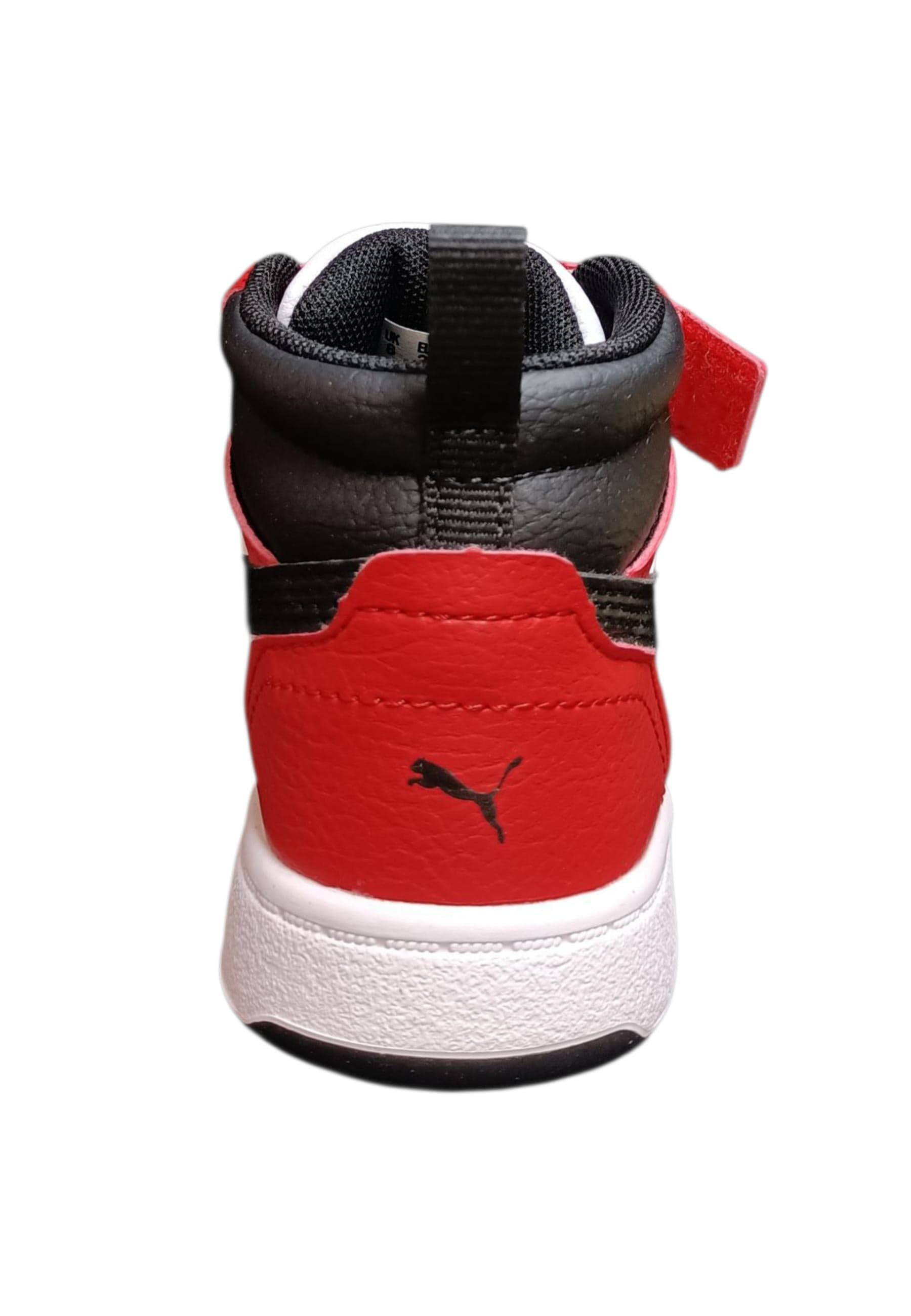 Puma Rebound Sneakers Bambino Ragazzo Bianco Rosso Nero - Scarpe Ginnastica Velcro in Sneaker casual Scarpetteria Gica - Trani, commercioVirtuoso.it