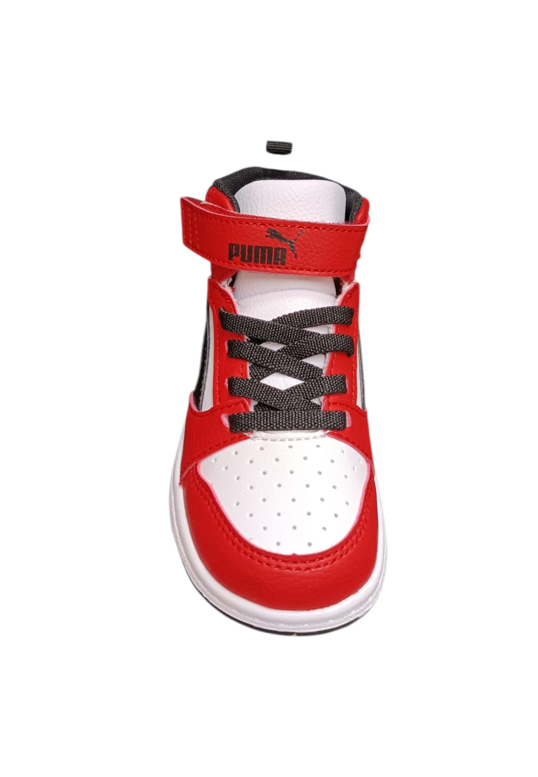 Puma Rebound Sneakers Bambino Ragazzo Bianco Rosso Nero - Scarpe Ginnastica Velcro in Sneaker casual Scarpetteria Gica - Trani, commercioVirtuoso.it