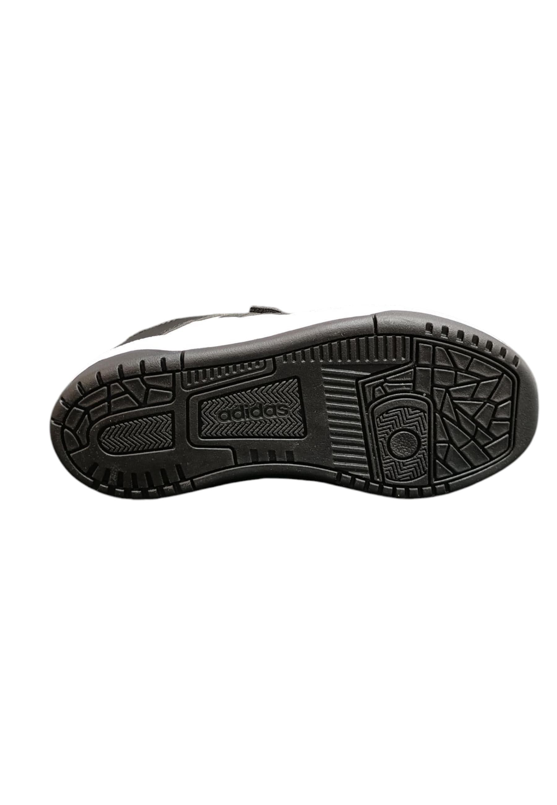 Adidas Papid Court Sneakers Bambino Ragazzo Bianco Nero - Scarpe Ginnastica Velcro - 5