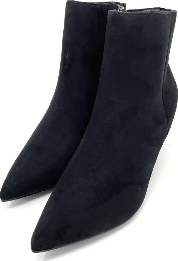 Francesco Milano stivaletti donna in pelle scamosciata nero A08-06C - 4