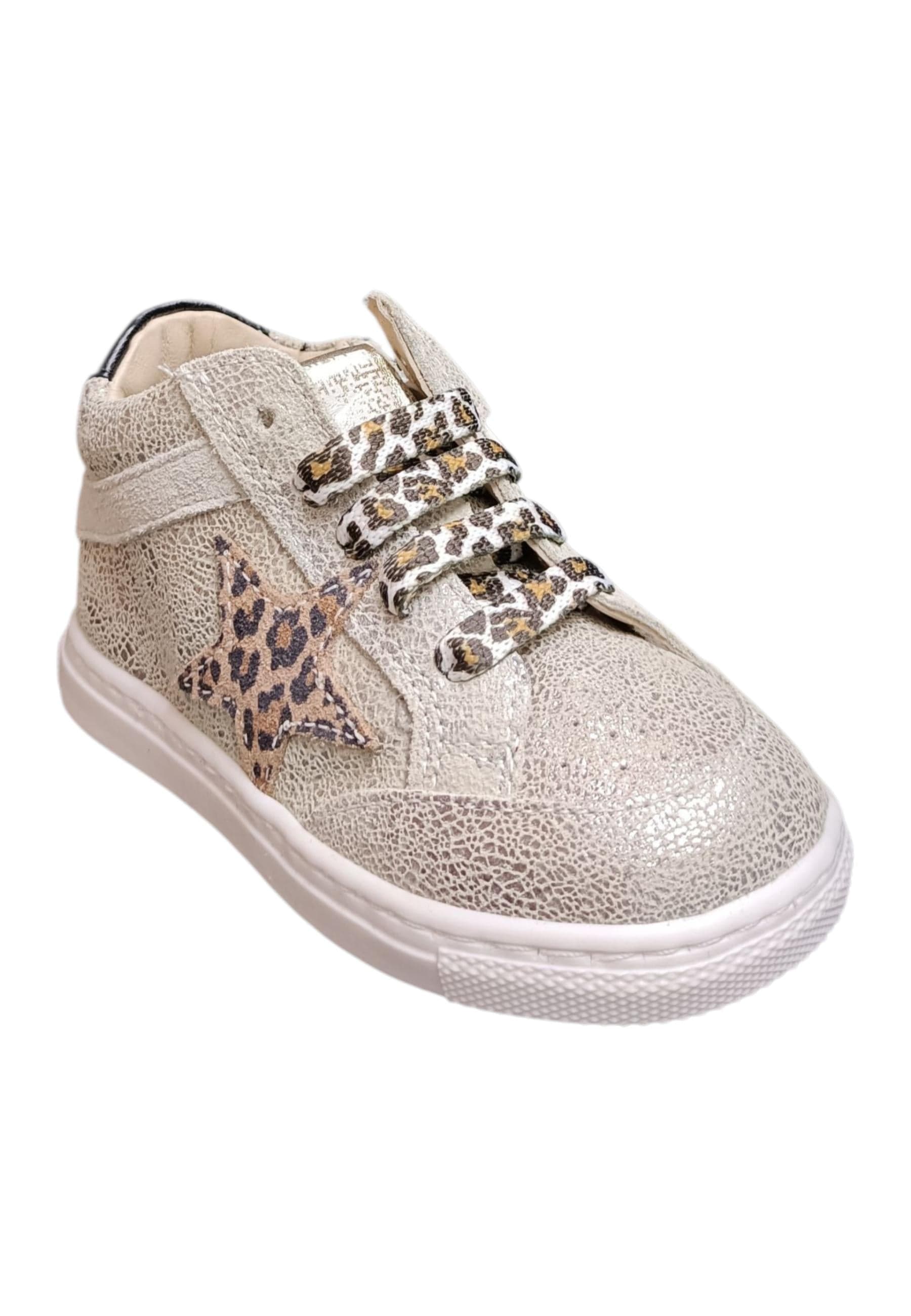 Ciao Star Baby Sneakers Primi Passi Bimba Platino Nero - Scarpe Pelle Zip in Ballerine Scarpetteria Gica - Trani, commercioVirtuoso.it