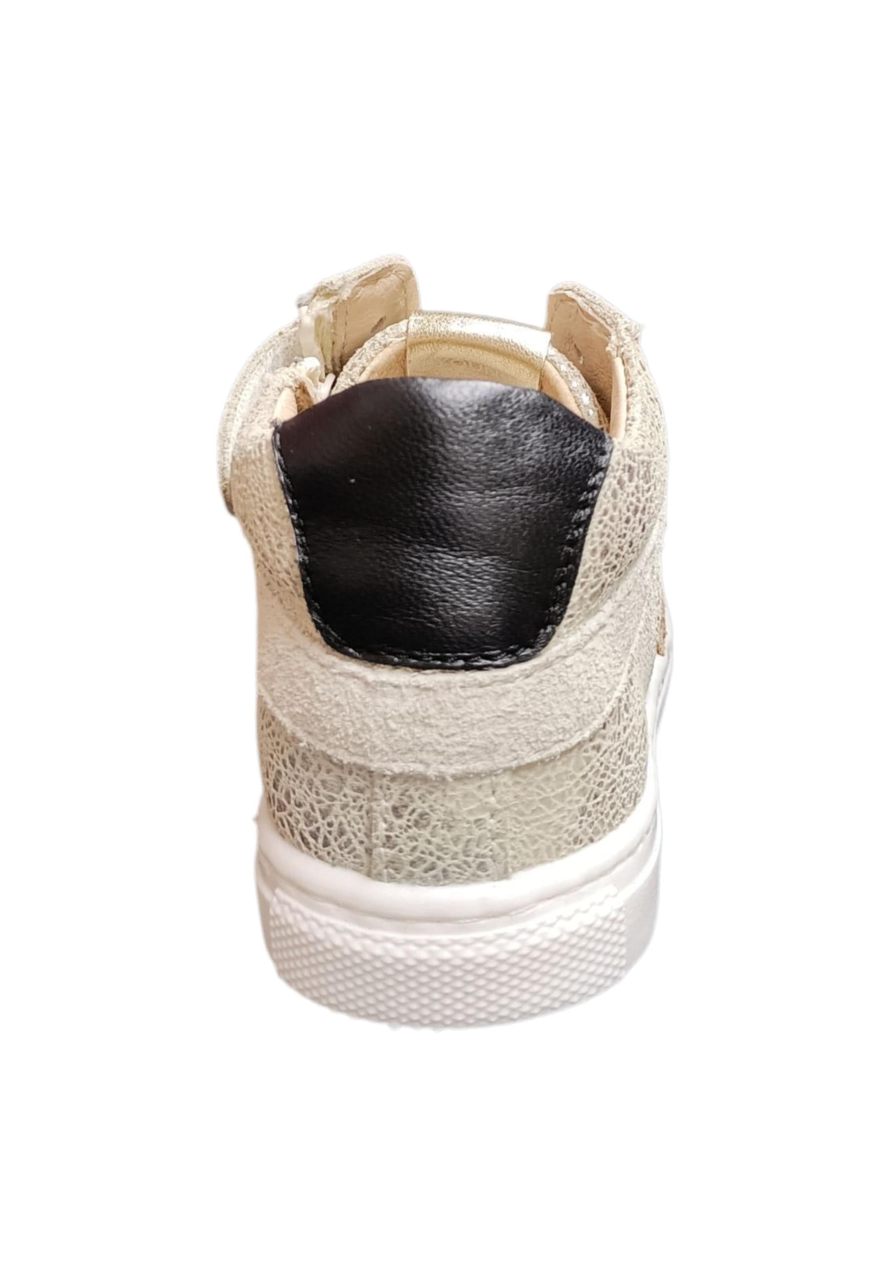 Ciao Star Baby Sneakers Primi Passi Bimba Platino Nero - Scarpe Pelle Zip in Ballerine Scarpetteria Gica - Trani, commercioVirtuoso.it