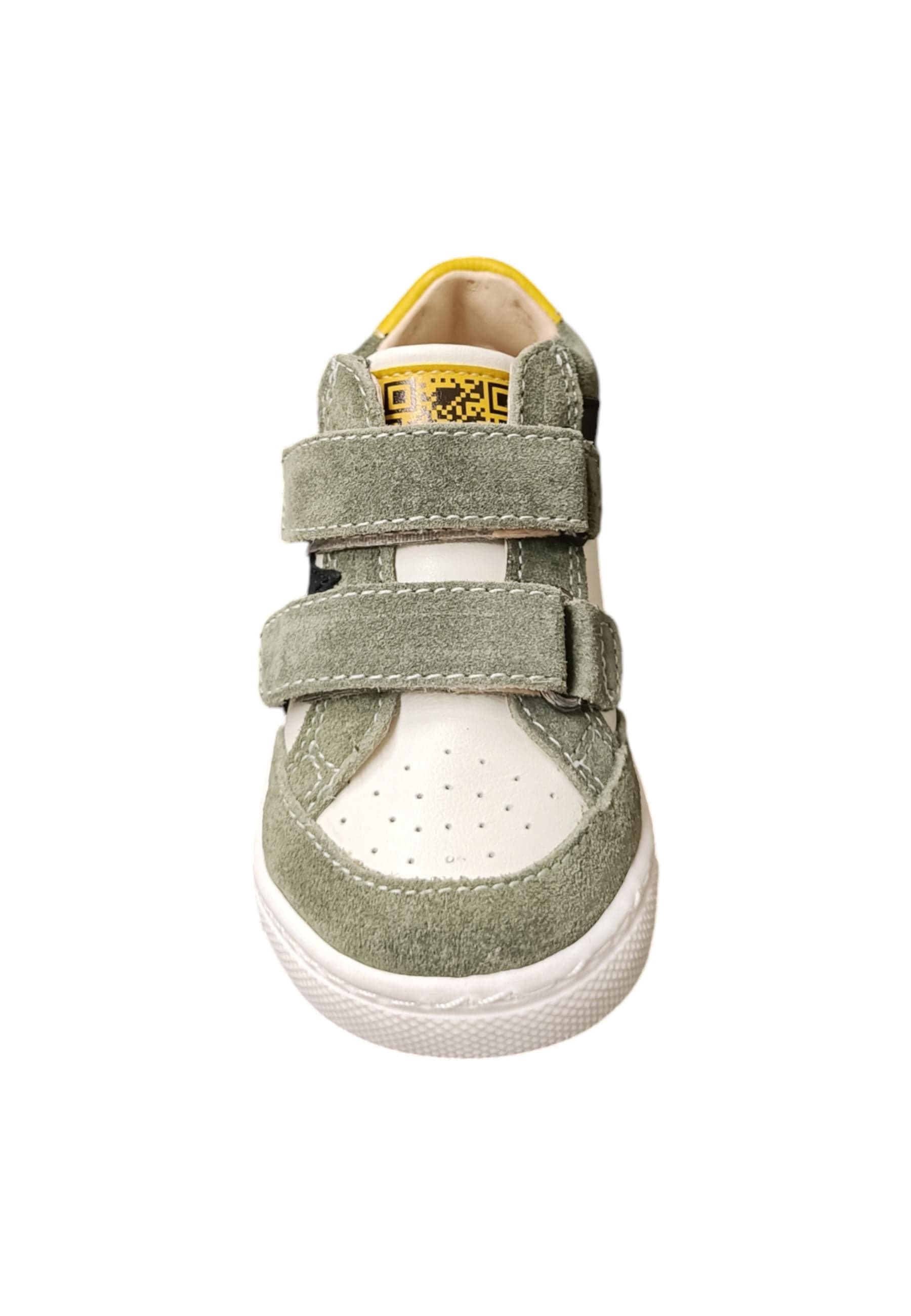 Ciao Star Baby Sneakers Primi Passi Bimbo Bianco Verdone Nero - Scarpe Pelle Velcro in Ballerine Scarpetteria Gica - Trani, commercioVirtuoso.it