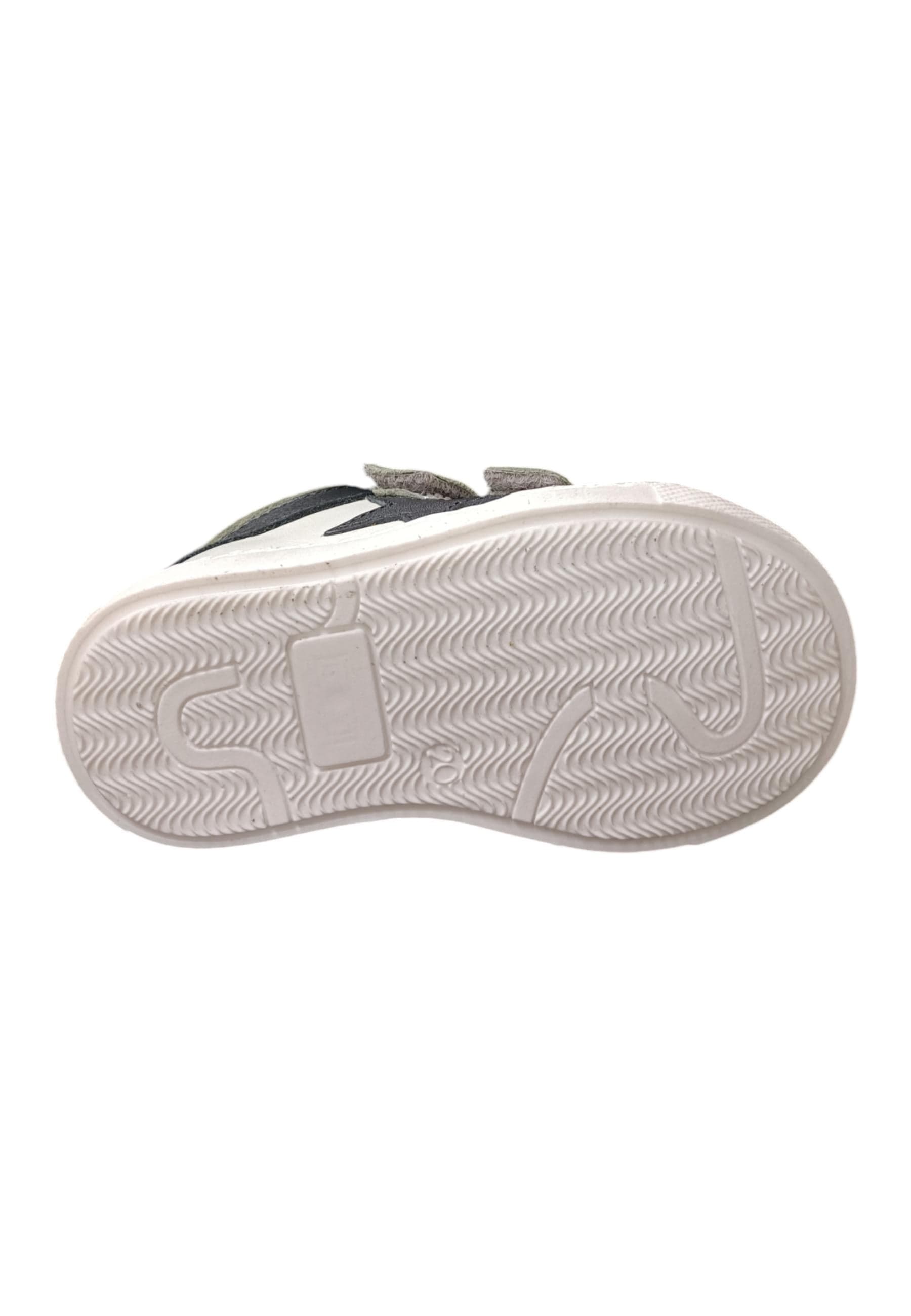 Ciao Star Baby Sneakers Primi Passi Bimbo Bianco Verdone Nero - Scarpe Pelle Velcro - 5