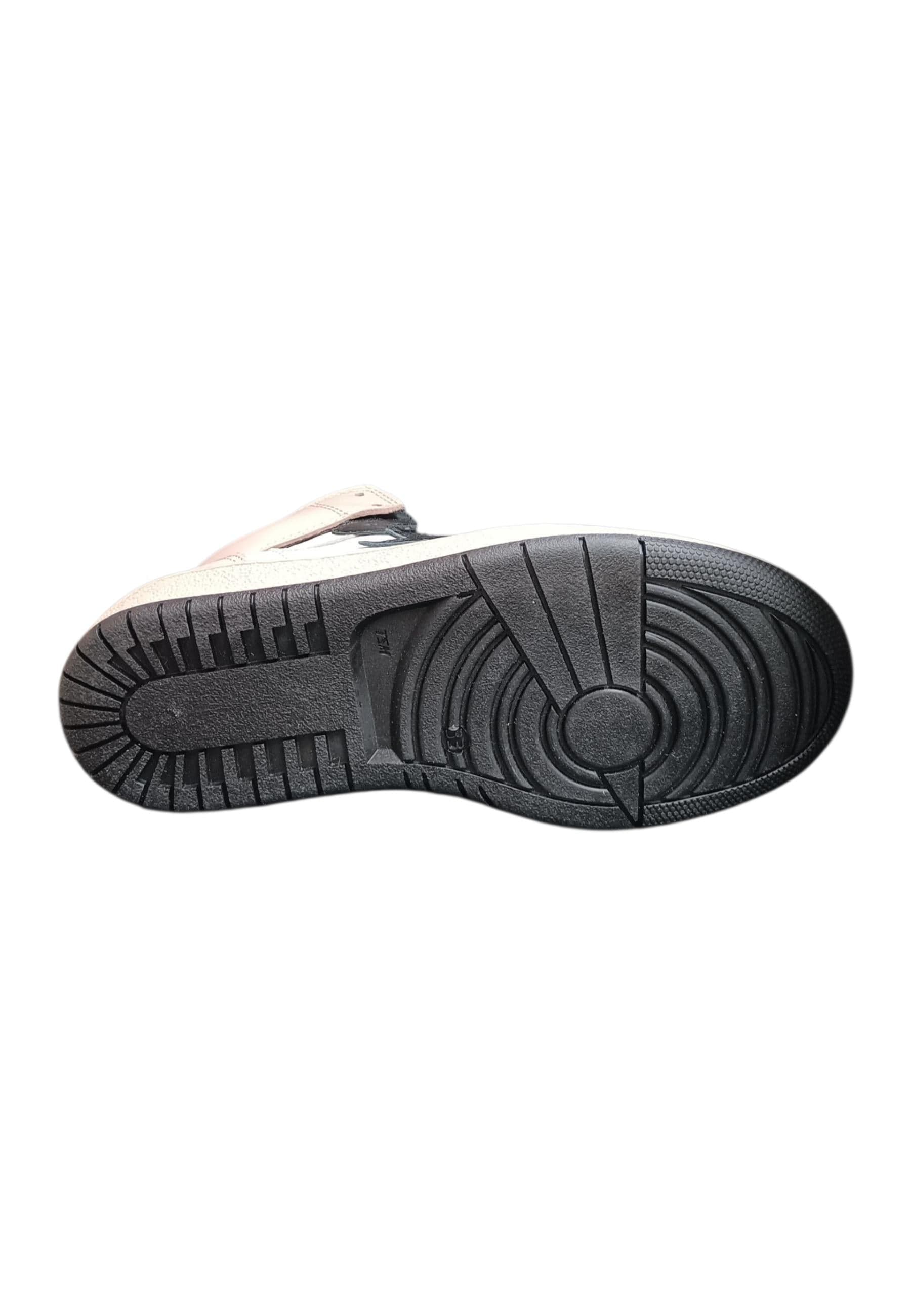 Ciao Junior Snk Sneakers Bambina Ragazza Bianco Nero Rosa - Scarpe Pelle Zip - 5
