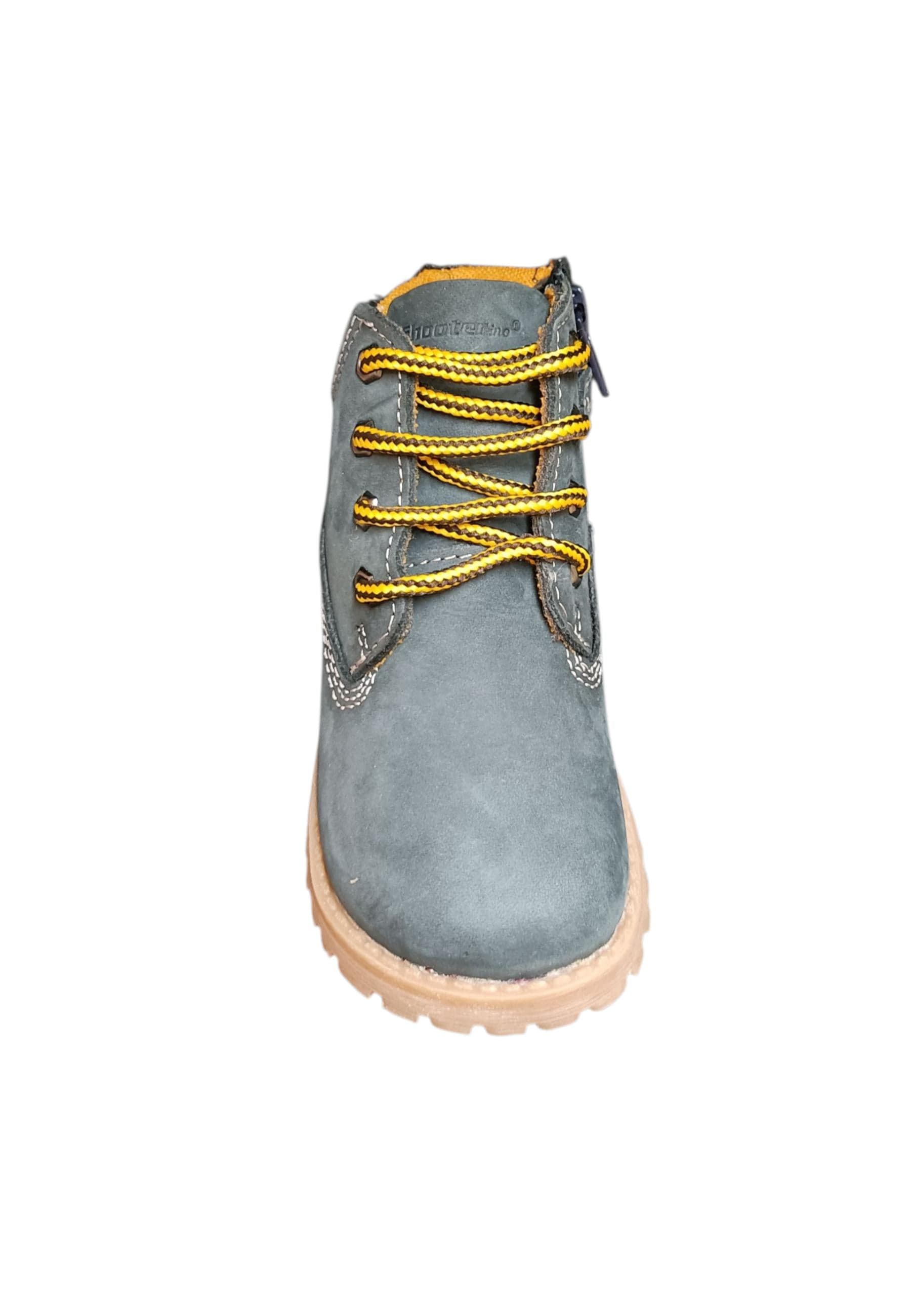 Boscaiolo bambino Shooterino Basic blue camel pelle lacci casual style in Ballerine Scarpetteria Gica - Trani, commercioVirtuoso.it