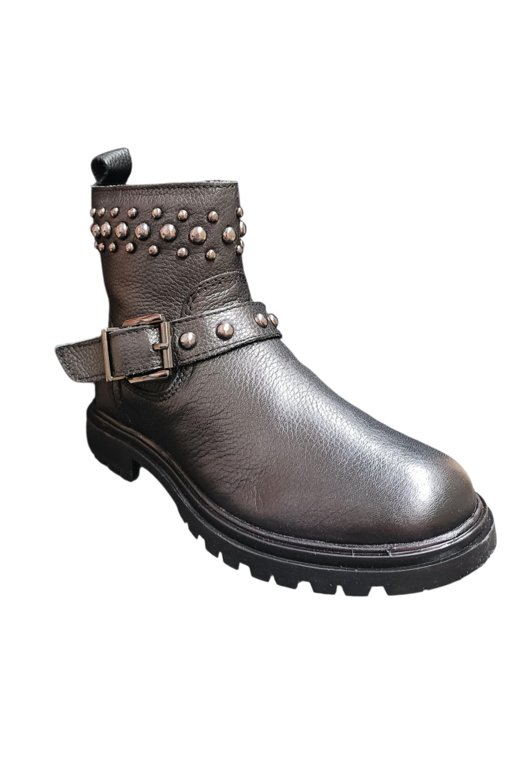 Stivaletti bambina Shooterino Shoort nero pelle - Stile urban con zip laterale in Ballerine Scarpetteria Gica - Trani, commercioVirtuoso.it