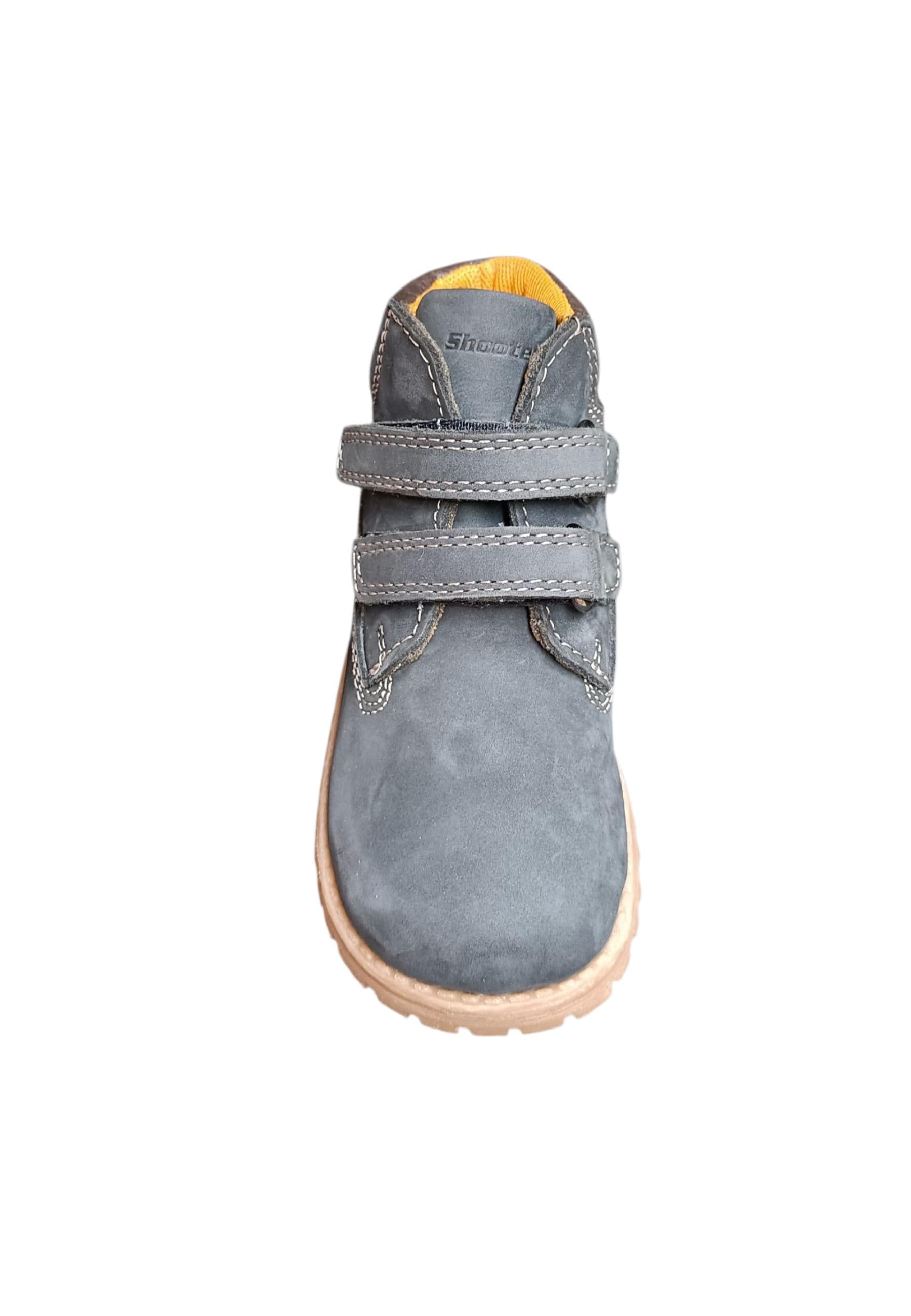 Boscaiolo bambino Shooterino Basic blue camel pelle velcro casual style in Ballerine Scarpetteria Gica - Trani, commercioVirtuoso.it