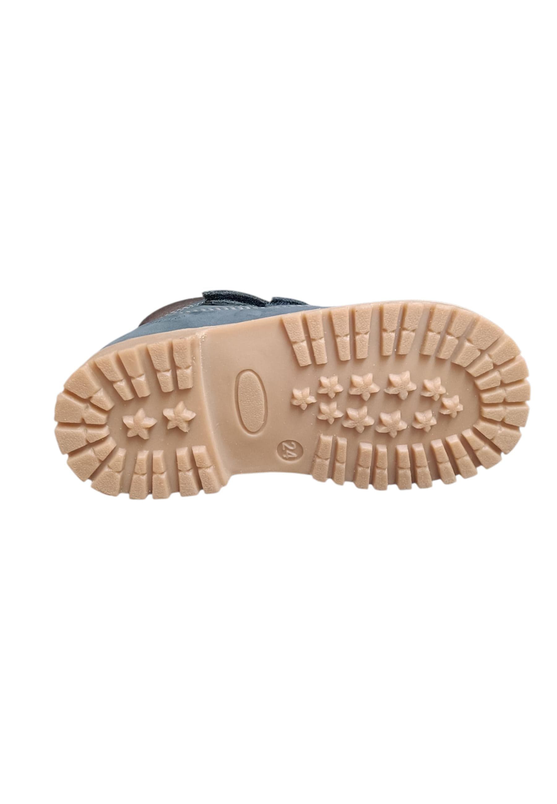 Boscaiolo bambino Shooterino Basic blue camel pelle velcro casual style - 5