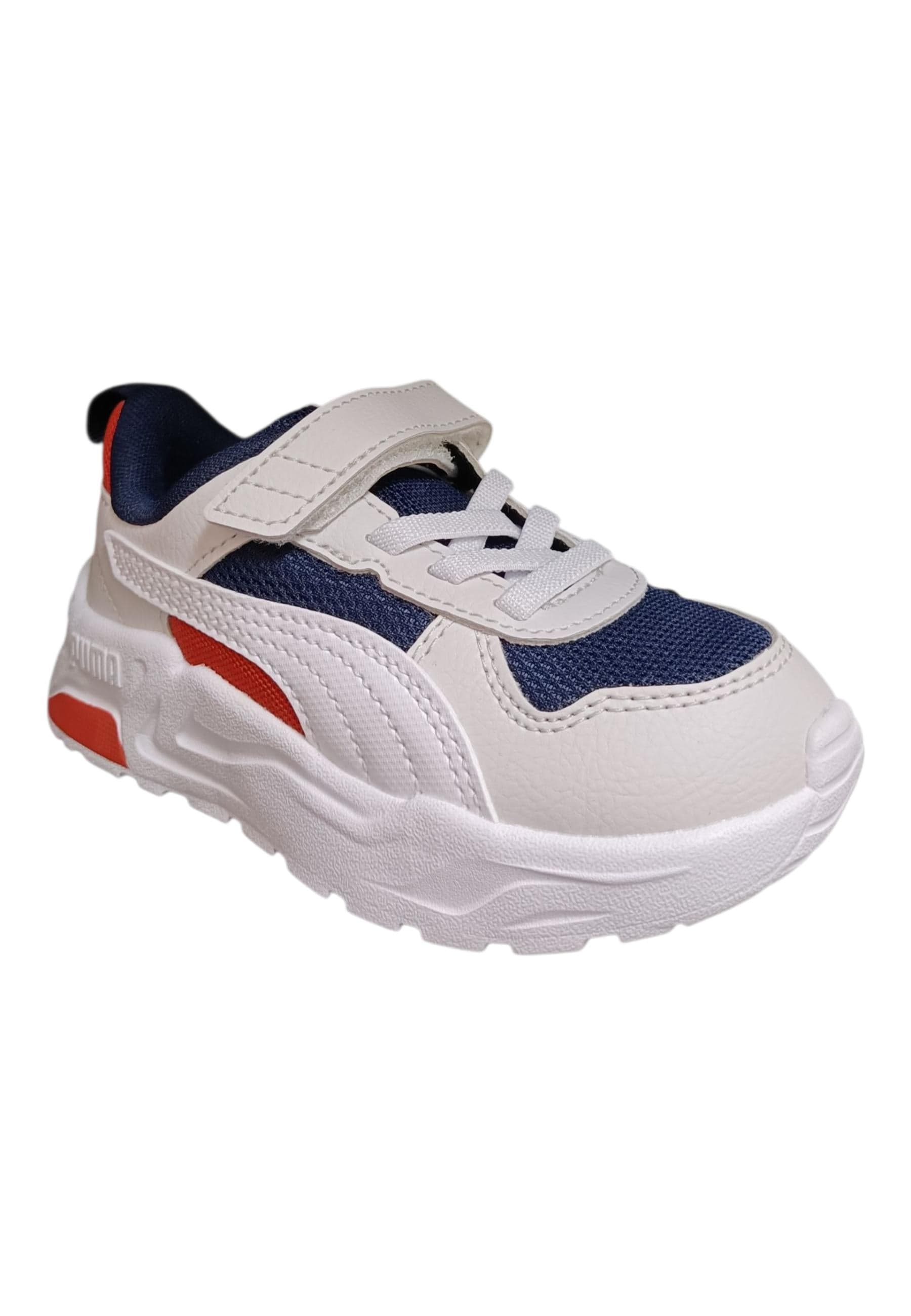 Puma Trinity Sneakers Bambino Ragazzo Bianco Grigio Rosso - Scarpe Ginnastica Velcro in Sneaker casual Scarpetteria Gica - Trani, commercioVirtuoso.it