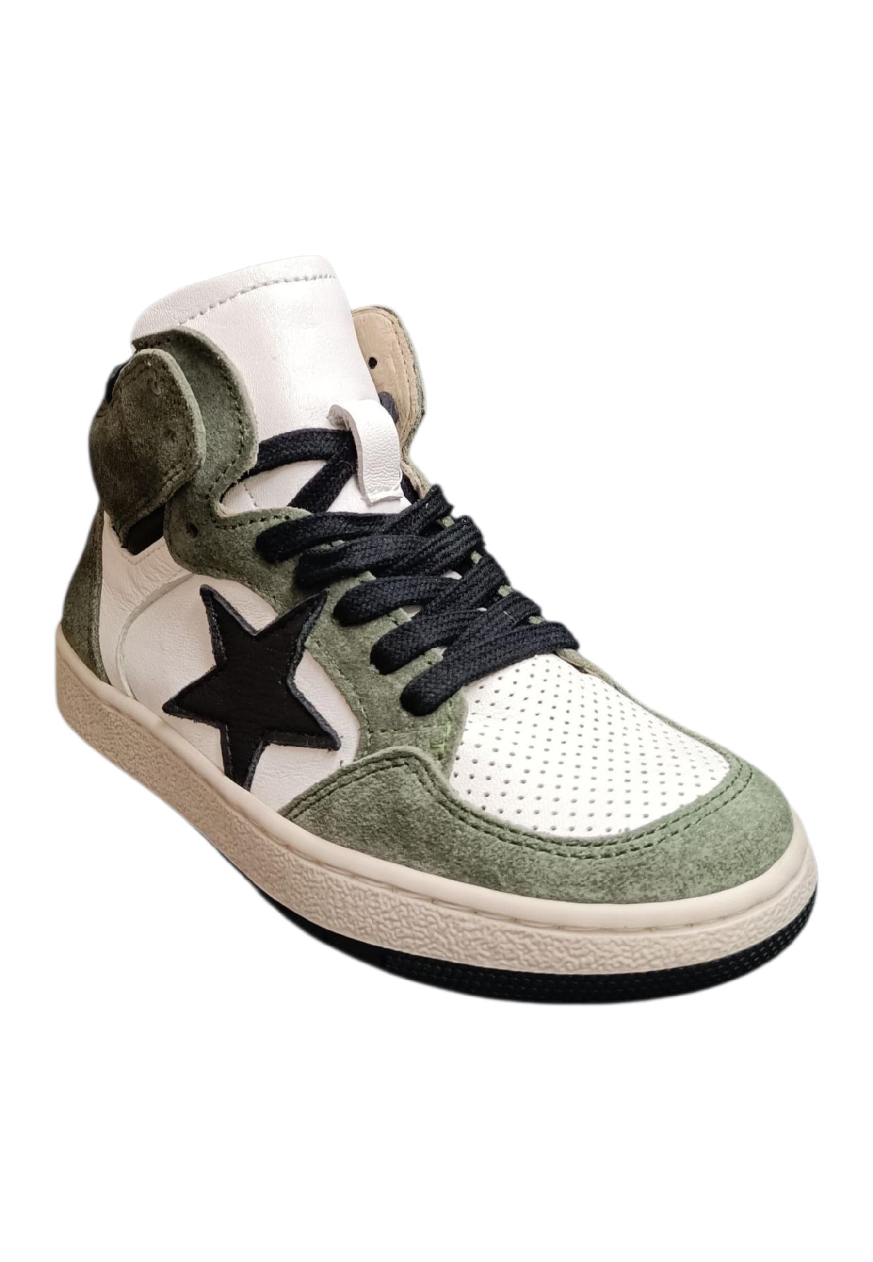 Ciao Junior Snk Sneakers Bambino Ragazzo Bianco Verdone Nero - Scarpe Pelle Zip in Ballerine Scarpetteria Gica - Trani, commercioVirtuoso.it