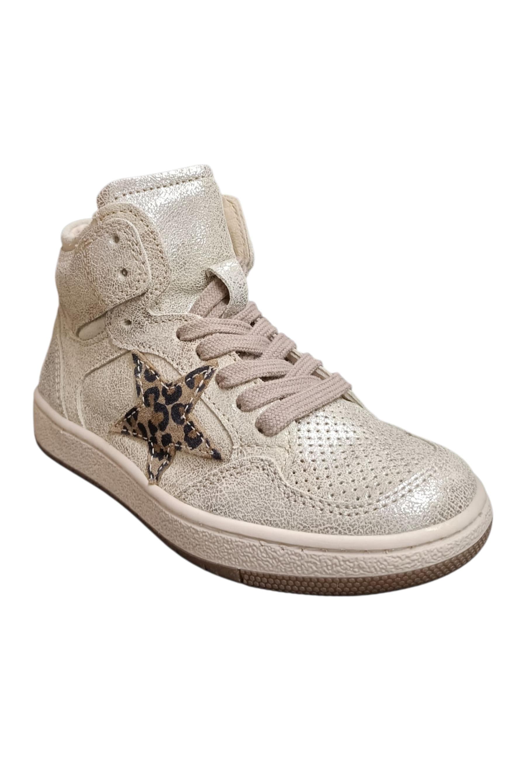Ciao Junior Snk Sneakers Bambina Ragazza Platino Nero Maculato - Scarpe Pelle Zip in Ballerine Scarpetteria Gica - Trani, commercioVirtuoso.it