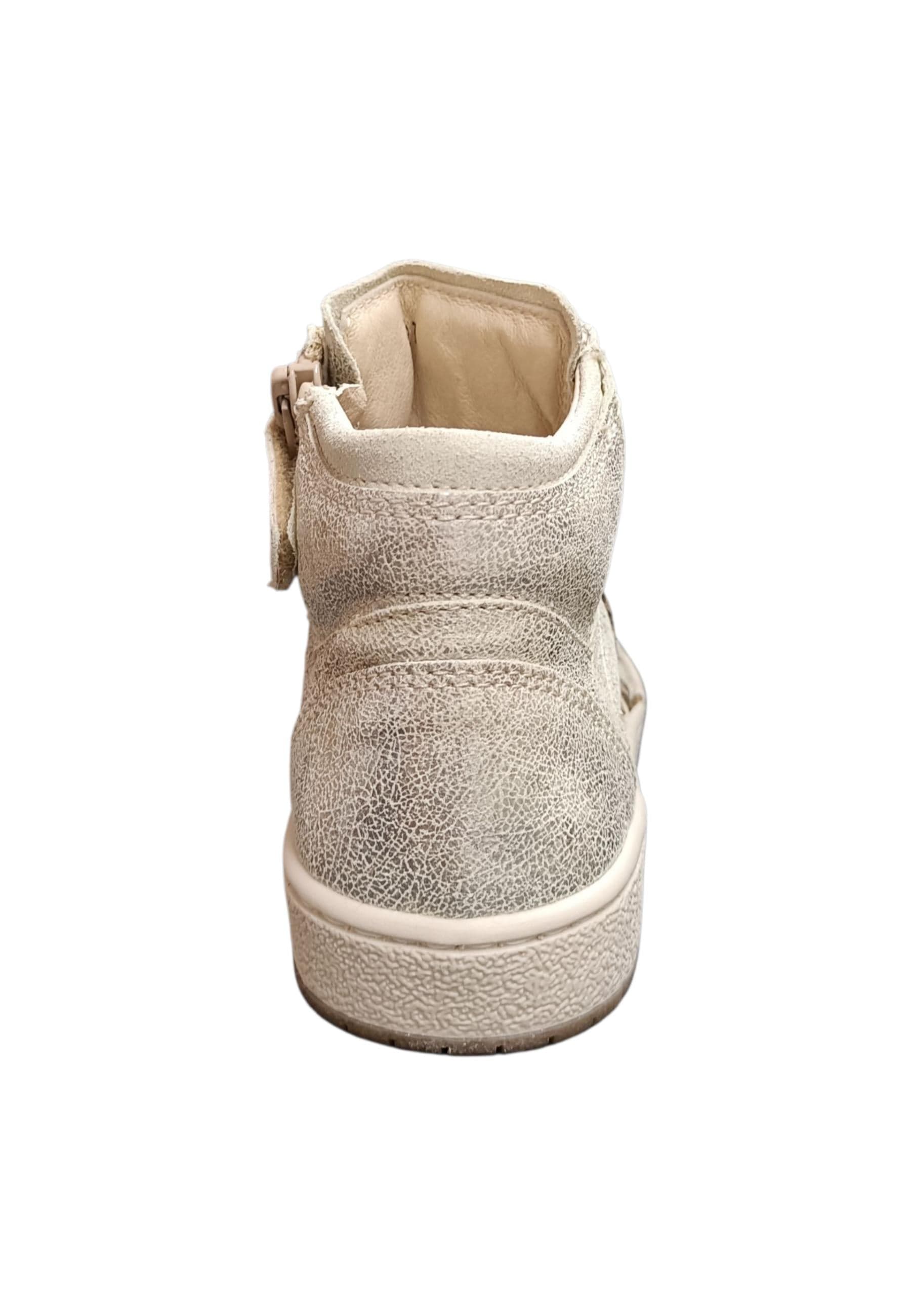 Ciao Junior Snk Sneakers Bambina Ragazza Platino Nero Maculato - Scarpe Pelle Zip in Ballerine Scarpetteria Gica - Trani, commercioVirtuoso.it