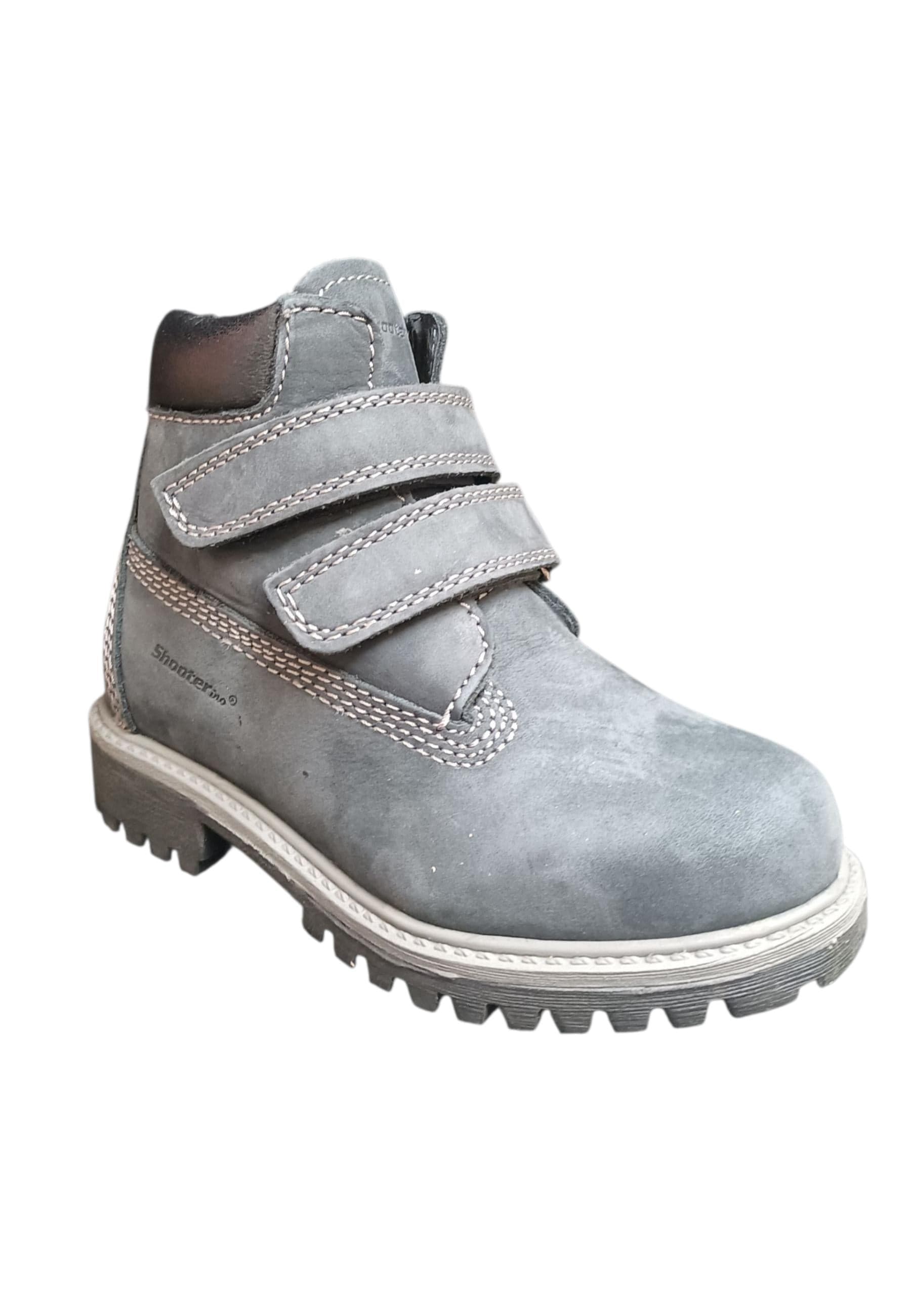 Boscaiolo bambino Shooterino Basic blue nero pelle velcro casual style in Ballerine Scarpetteria Gica - Trani, commercioVirtuoso.it