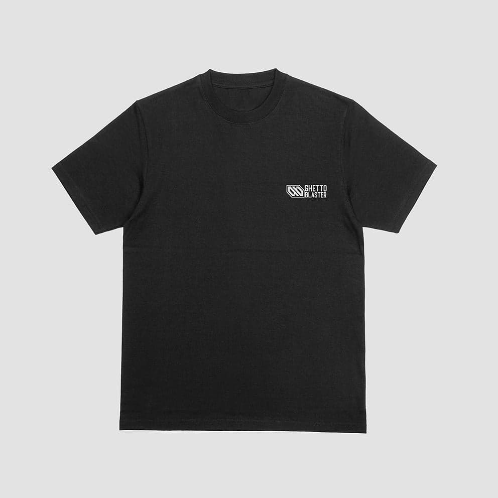 T-shirt unisex Ghettoblaster Pizza black in  Glad Store - Genova, commercioVirtuoso.it