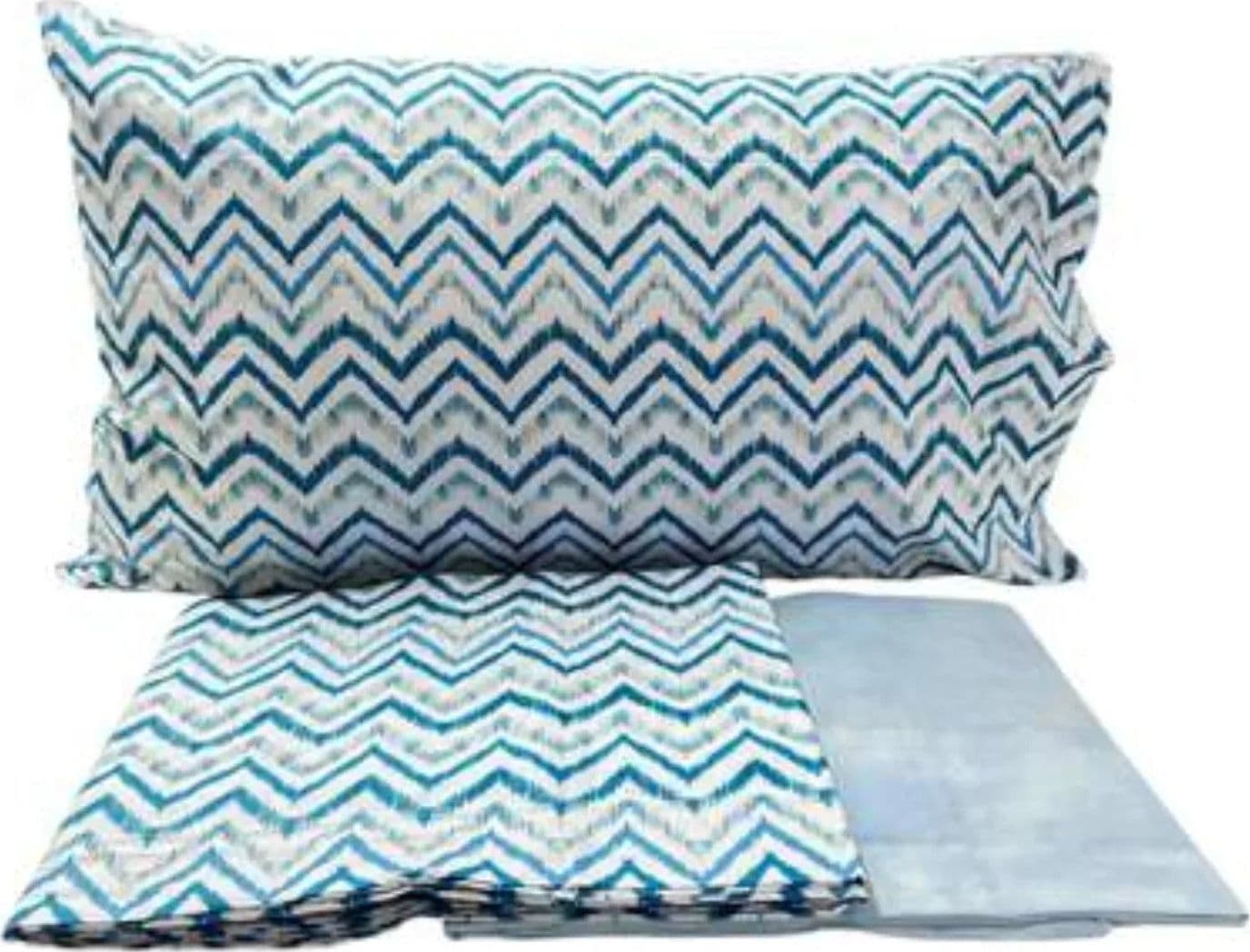 Completo Lenzuola Casa Giulia Chevron Singolo Percalle di Cotone - 5