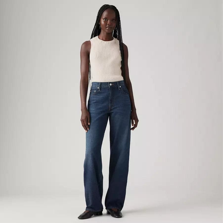 Levi's Jeans donna baggy modello dad A34940059 in Jeans Broadway Red - Barletta, commercioVirtuoso.it