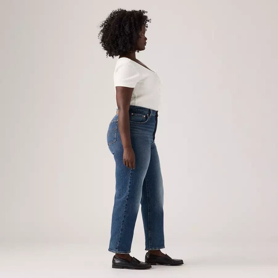 Levi's Jeans donna Ribcage Straight Alla Caviglia in Jeans Broadway Red - Barletta, commercioVirtuoso.it
