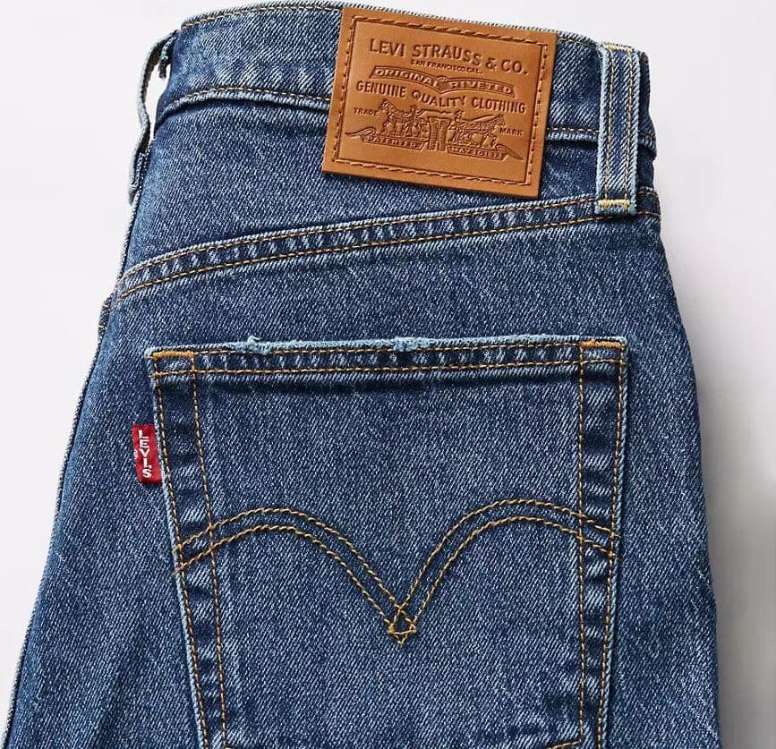 Levi's Jeans donna Ribcage Straight Alla Caviglia in Jeans Broadway Red - Barletta, commercioVirtuoso.it