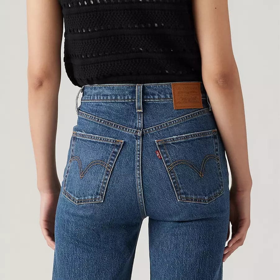 Levi's Jeans donna Ribcage Straight Alla Caviglia in Jeans Broadway Red - Barletta, commercioVirtuoso.it