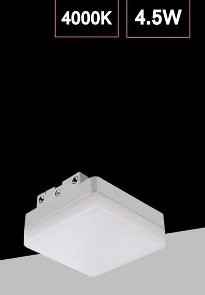 LAMPADA A LED PER SPECCHIO DA BAGNO 4,5 W APPLIQUE ARGENTO LUCE NATURALE 4000K 75P-AN - 13