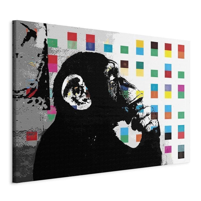 Quadro Banksy The Thinker Monkey - 8