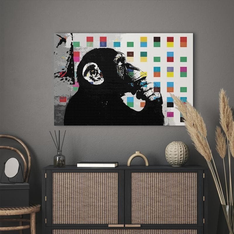 Quadro Banksy The Thinker Monkey - 3