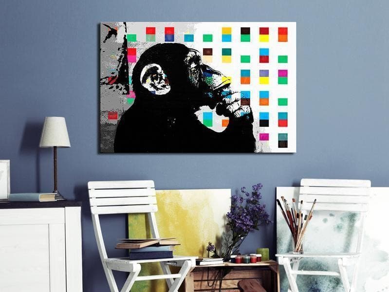 Quadro Banksy The Thinker Monkey - 4