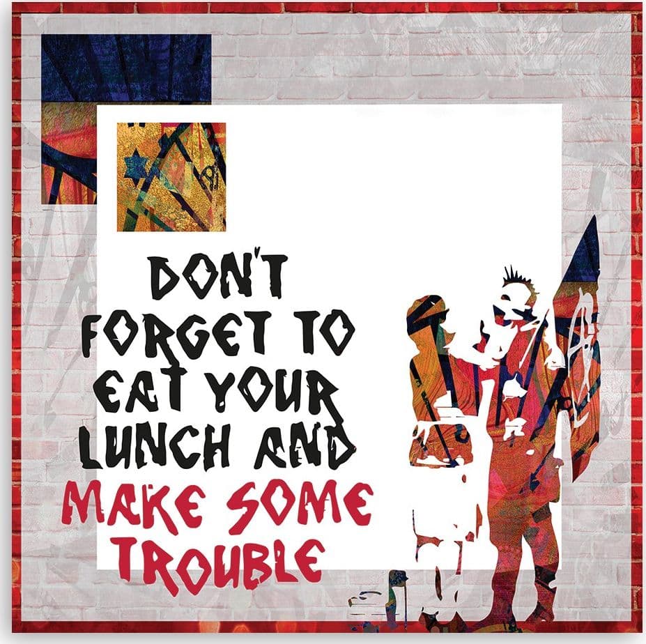 Quadro su tela, Banksy Son Punk e Madre - 3