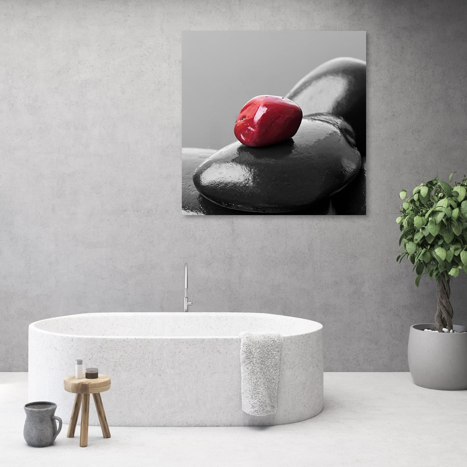 Quadro su tela, Zen Spa Red Stone - 2