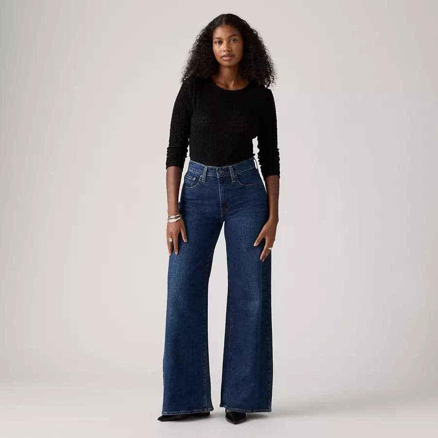 Levi's Jeans donna 728 gamba ampia vita alta in Jeans Broadway Red - Barletta, commercioVirtuoso.it