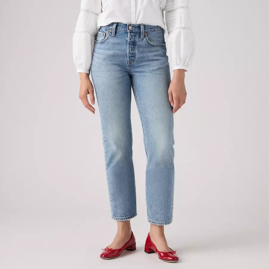 Levi's Jeans Donna Accorciati 501® Original Lightweight A87460002 in Jeans Broadway Red - Barletta, commercioVirtuoso.it