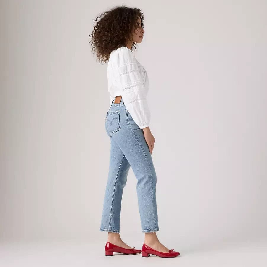 Levi's Jeans Donna Accorciati 501® Original Lightweight A87460002 in Jeans Broadway Red - Barletta, commercioVirtuoso.it