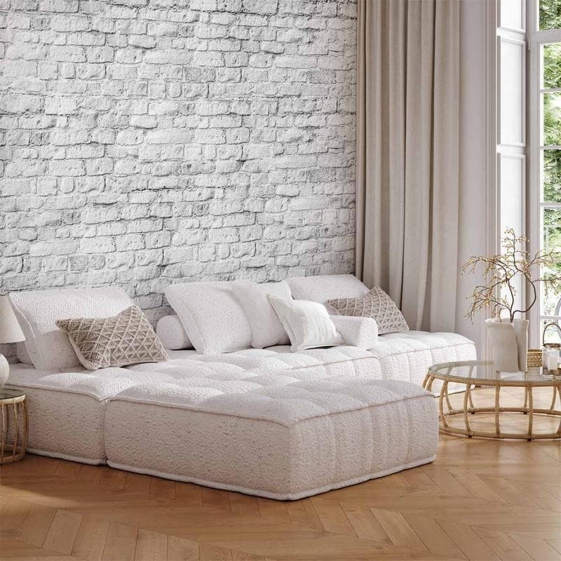 Fotomurale  White brick - 13