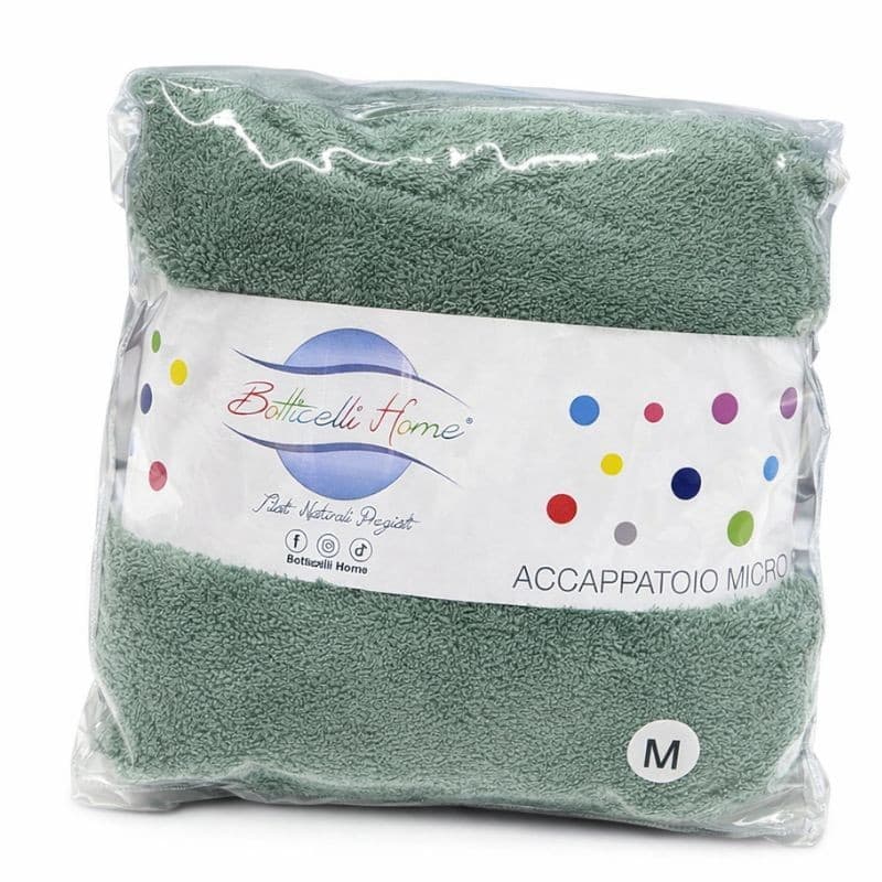 Accappatoio Unisex Botticelli Home in Microspugna di Puro Cotone Ponza - 19