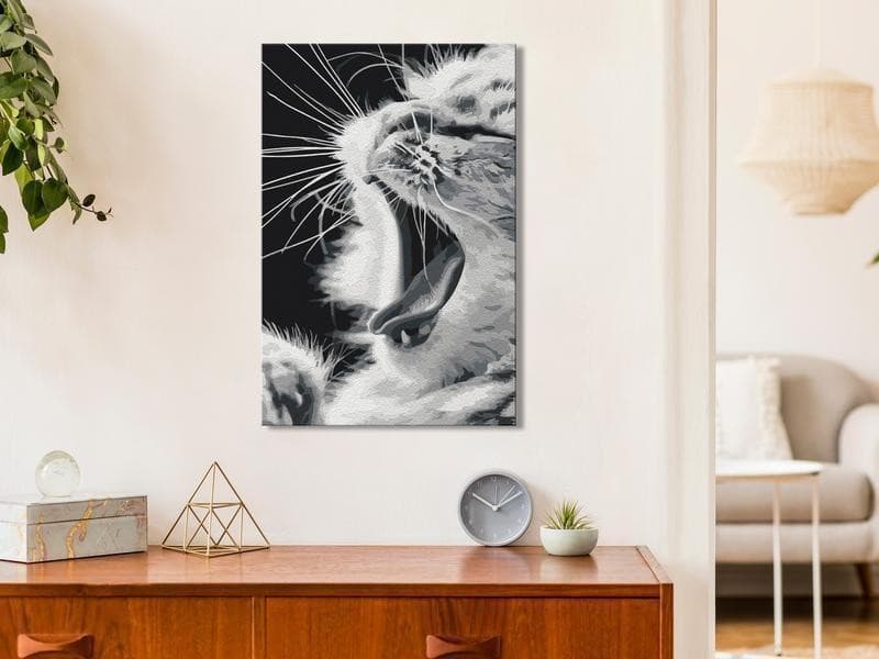 Quadro fai da te  Yawning Kitten - 2