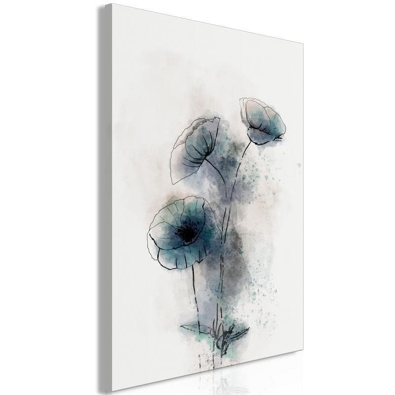 Quadro  Blue Poppies (1 Part) Vertical - 6