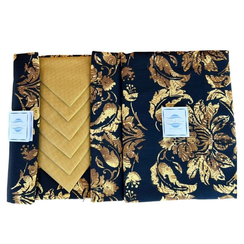 Tovaglia da tavolo con tovaglioli Gold Botticelli Home - 2