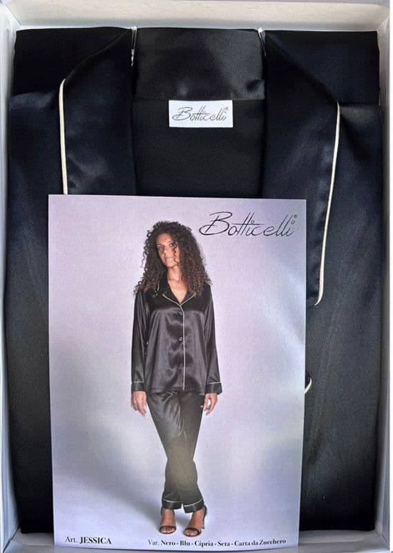 Pigiama donna aperto davanti manica lunga Botticelli Home Jessica in Pigiami due pezzi Collezione Casa - Trebisacce, commercioVirtuoso.it