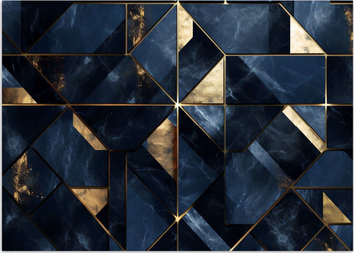 Carta Da Parati, Marmo blu 3D - 3