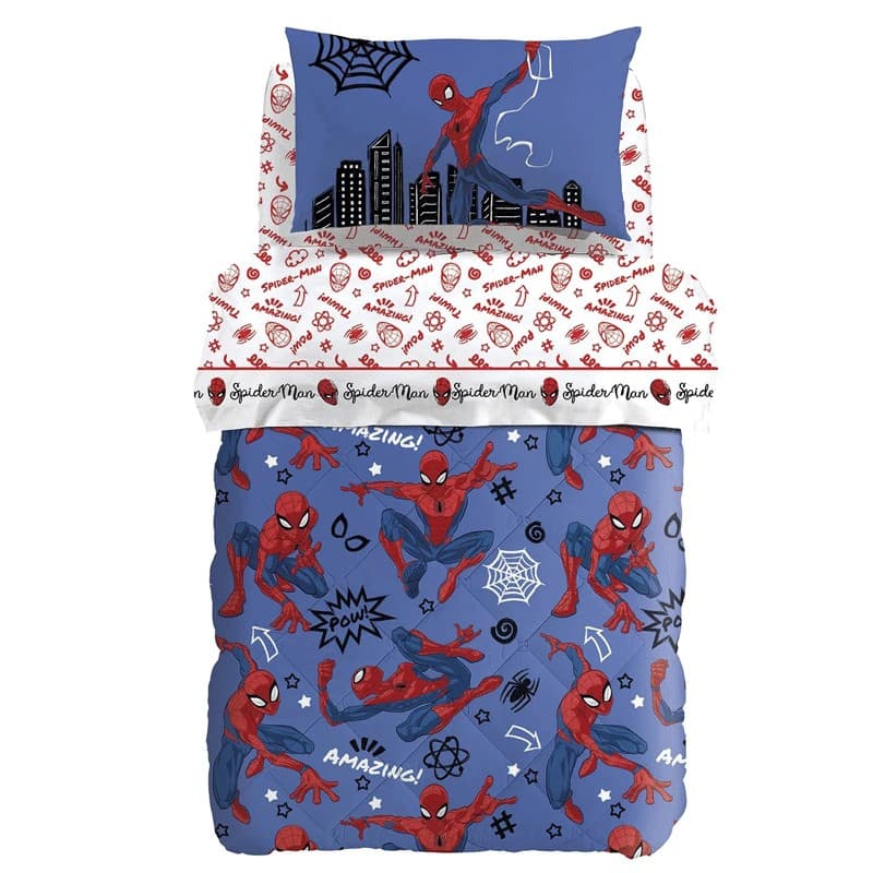Trapunta invernale letto singolo Caleffi Spiderman Amazing - 2