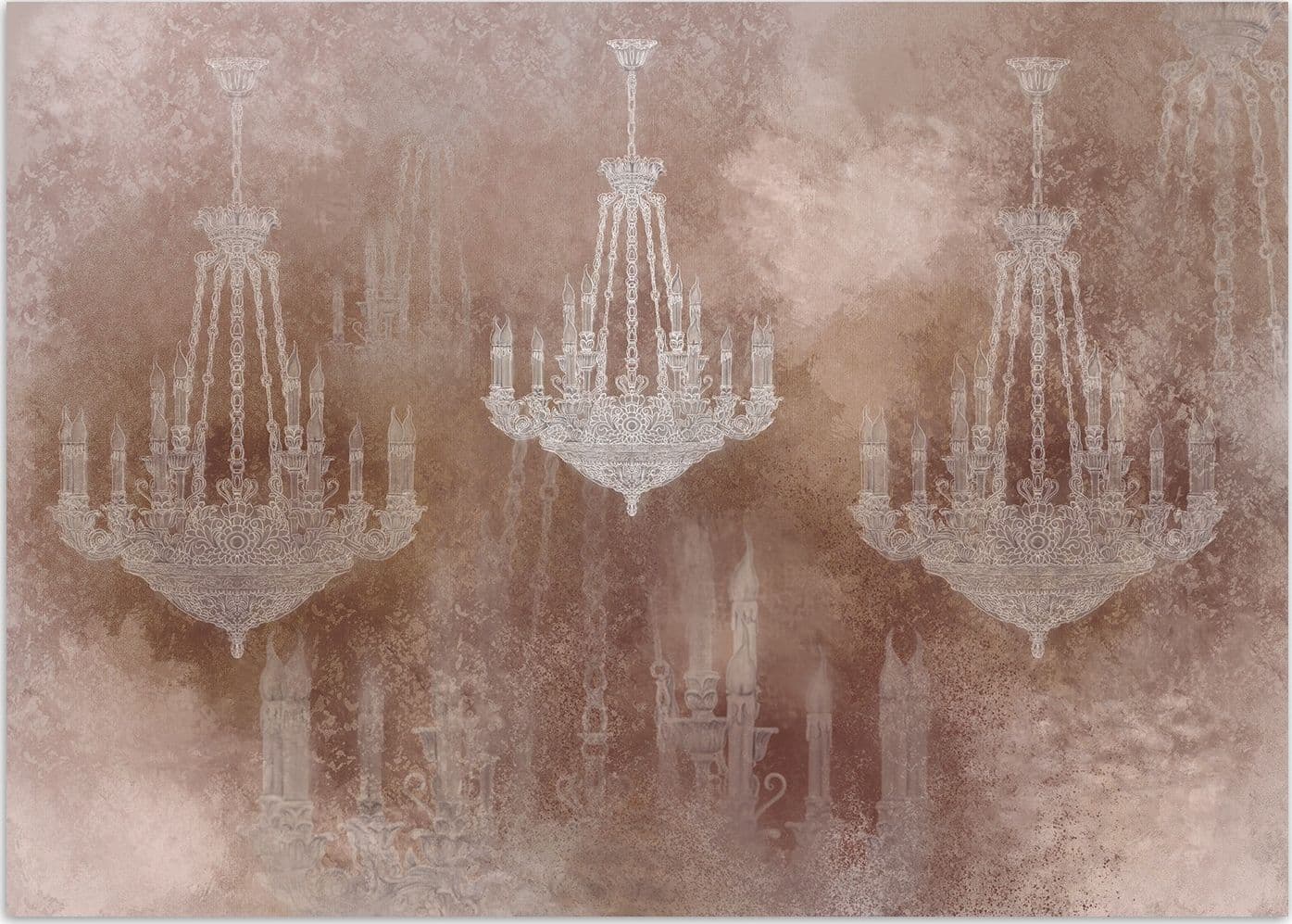 Carta Da Parati, Lampadario Lampada Marrone Retrò - 3