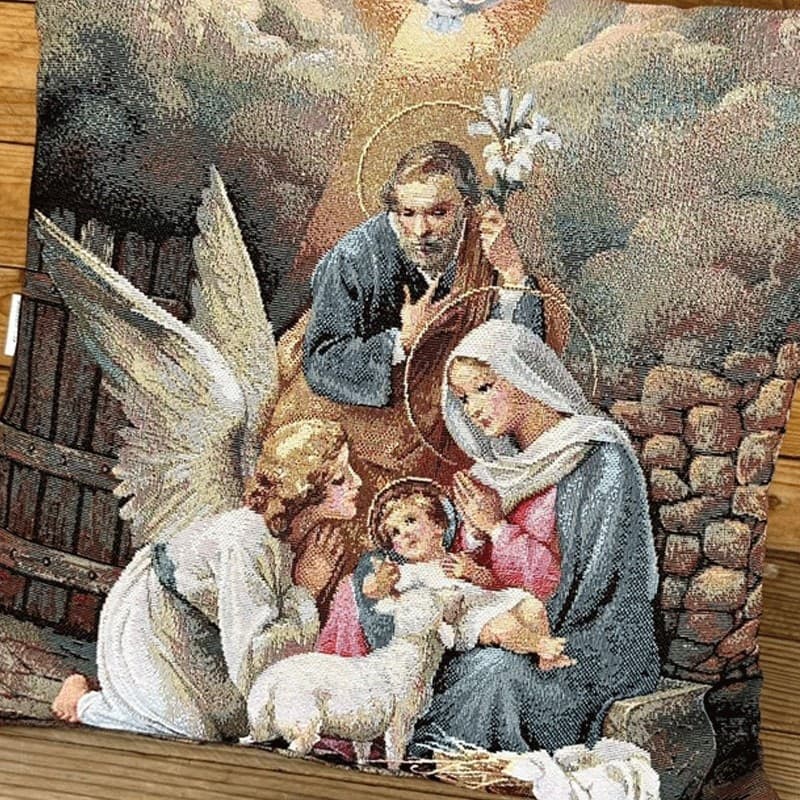 Cuscino arredo natalizio Natività Botticelli Home - 2