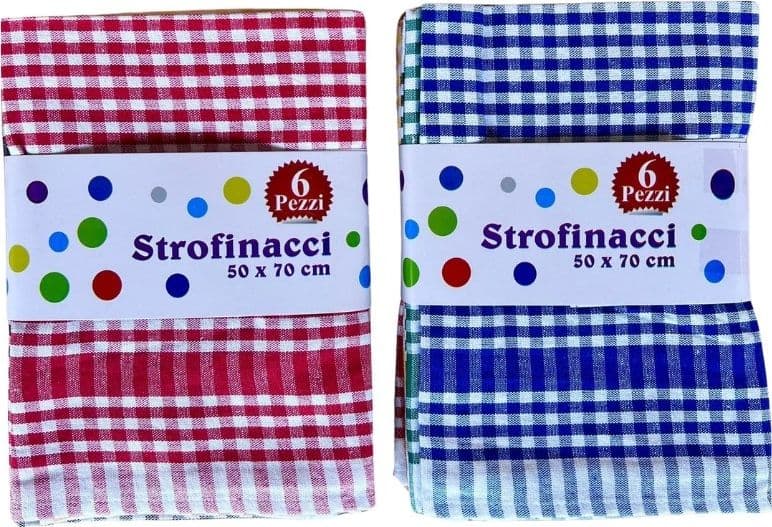 Strofinacci cucina 6 pezzi in cotone Botticelli Home Illy